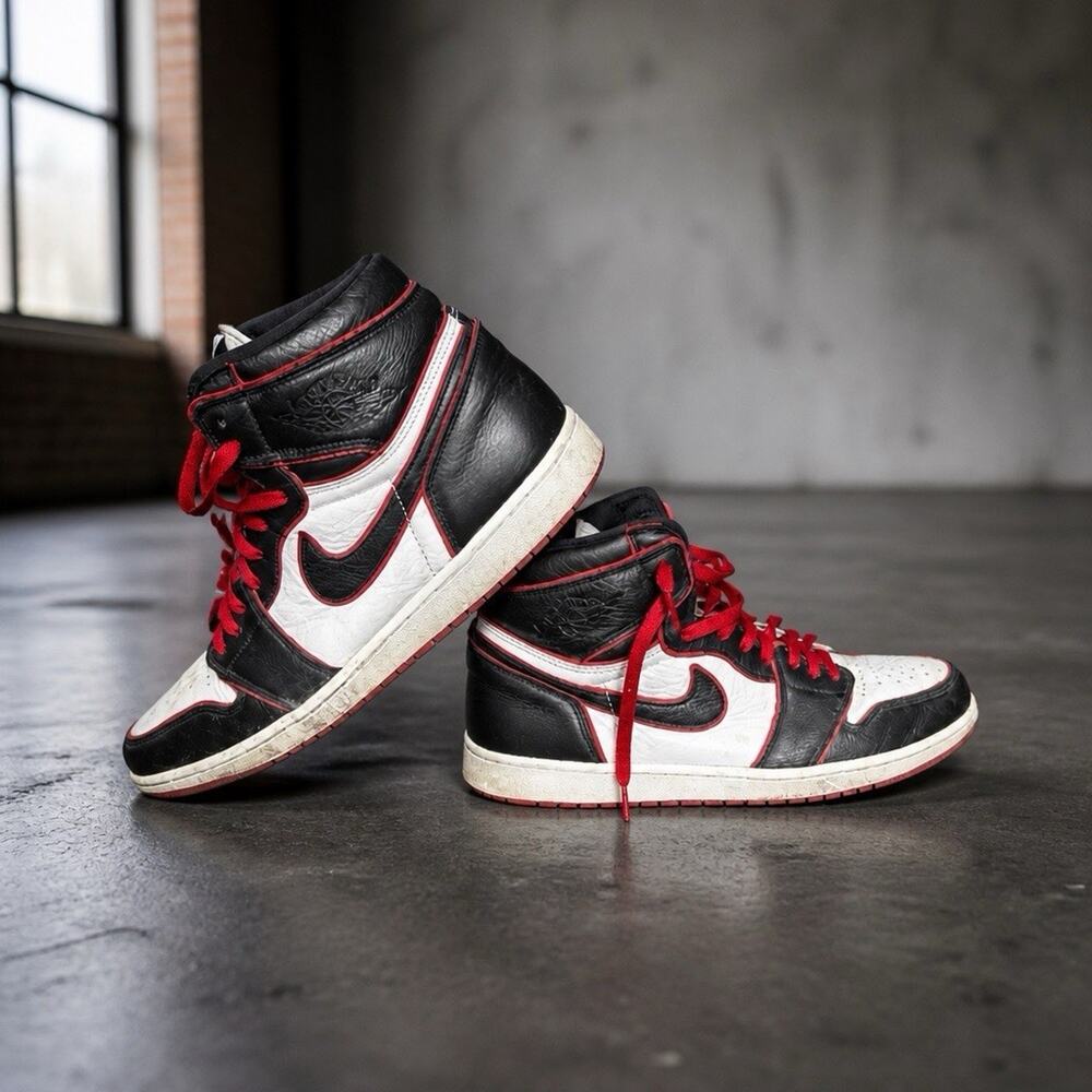 Jordan 1 High Bloodline Size 14 Well Broke In Worn